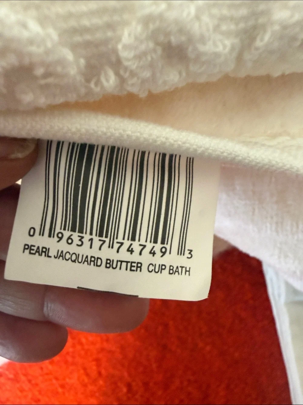 (2) FrenchTex pearl jacquard Bath Towels